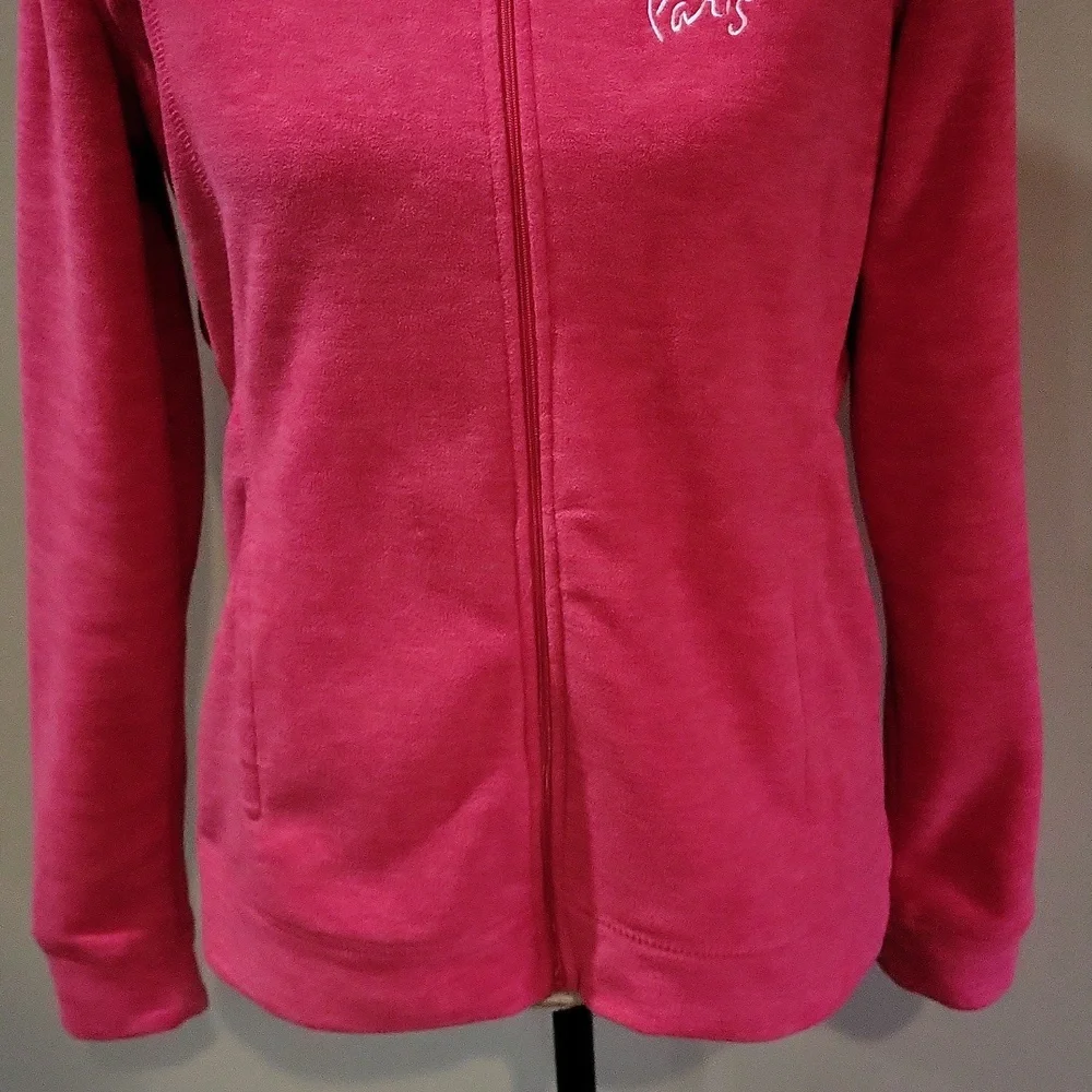 Paris Vibrant Pink Zip-Up - Picture 3 of 11